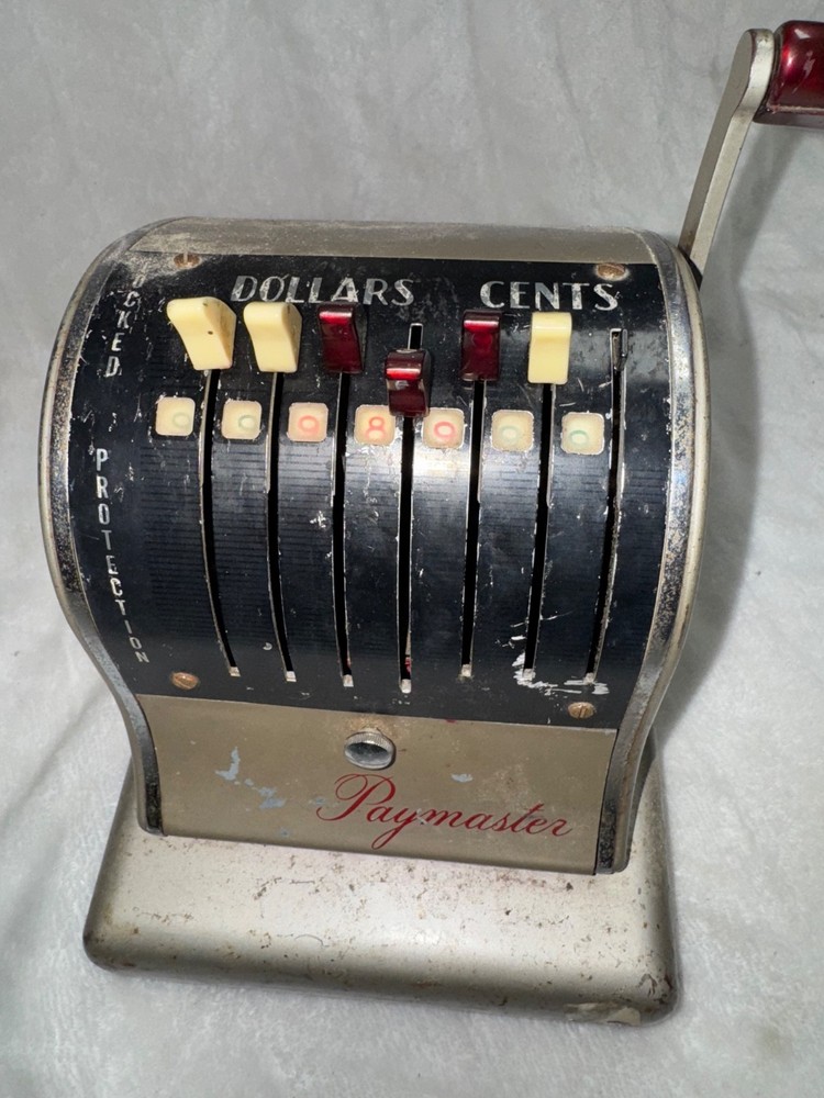 Vintage Paymaster Series S-600 Mechanical Check Protector