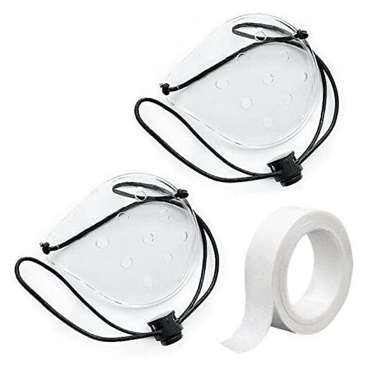 Eye Shield, 2 Pcs Plastic Shield Patch for Surgery Covering, Breathable