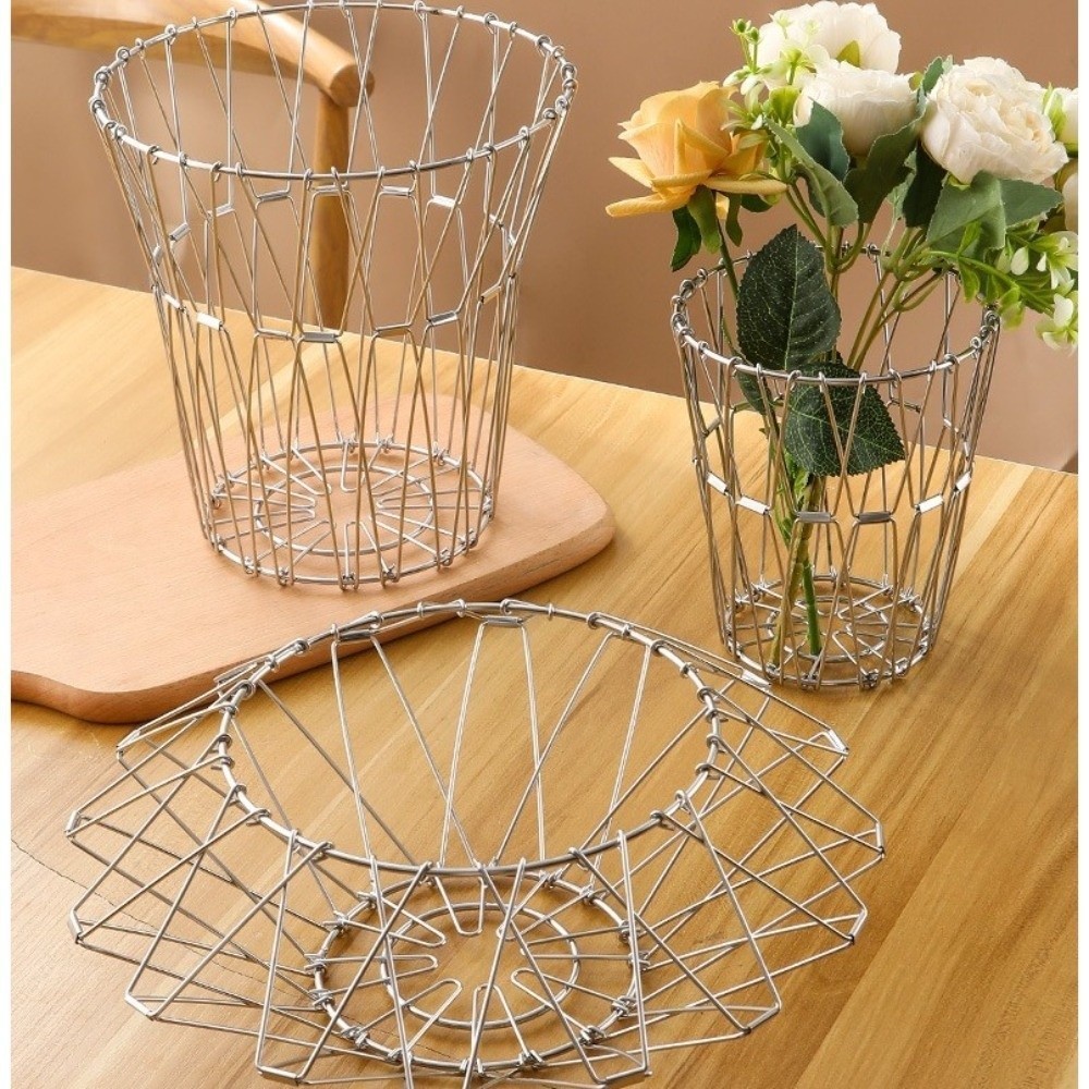 Scalable Foldable Fruit Basket Modern Storage Basket  Kitchen Organizer