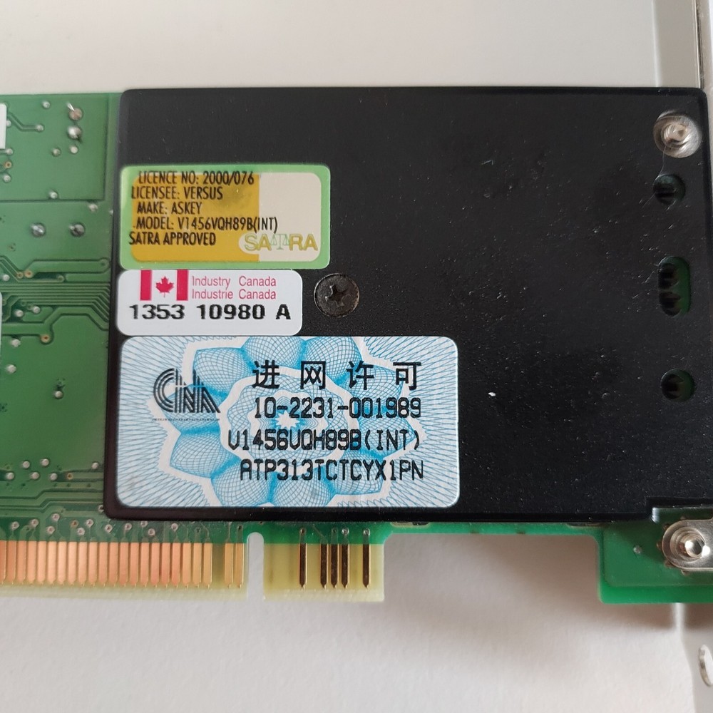 Lucent Technologies 56K PCI Modem Model V1456VQH89B(INT)