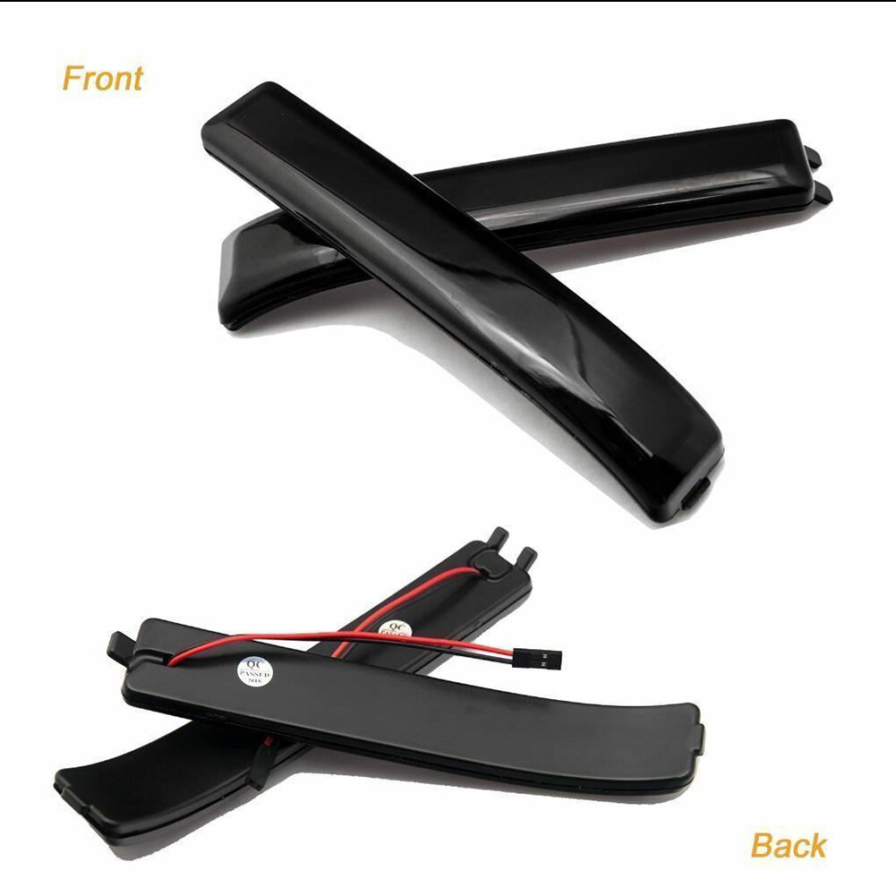 For 09-14 Ford F-150 Smoked LED Side Mirror Turn Signal Marker Reflector Lights