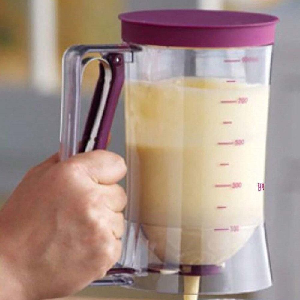 Pancake Cupcake Batter Dispenser Bakeware Maker with Measuring Label Baking Tool