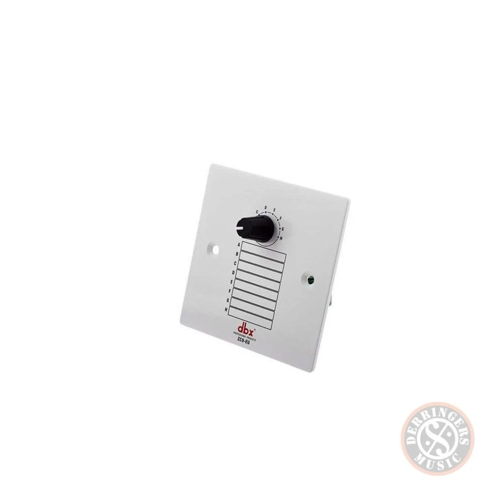 DBX ZC8 Wall-Mounted Zone Controller Source Selector &Volume Control for ZonePRO