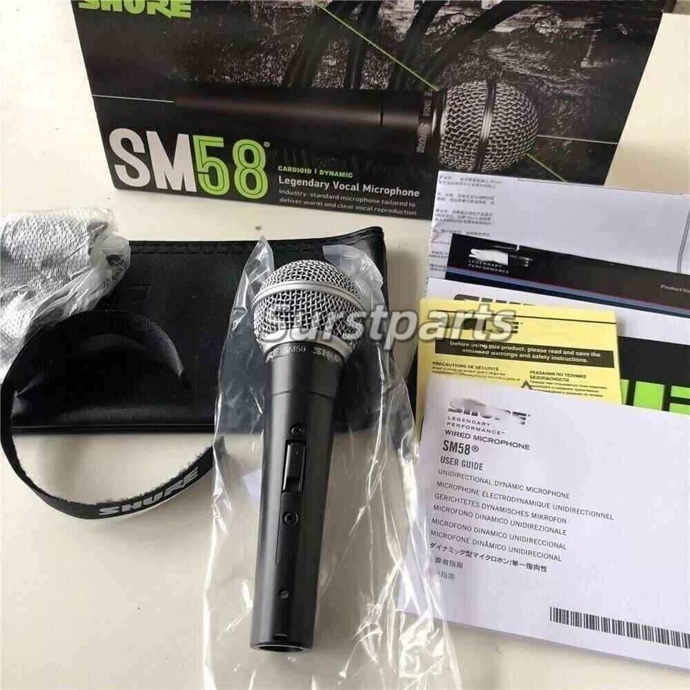 SM58S Dynamic Vocal Microphone With On/Off Switch US Fast Delivery
