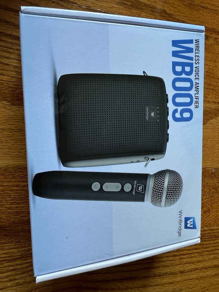 WinBridge Wireless Voice Amplifier with Microphone for Teachers, Portable PA Sys