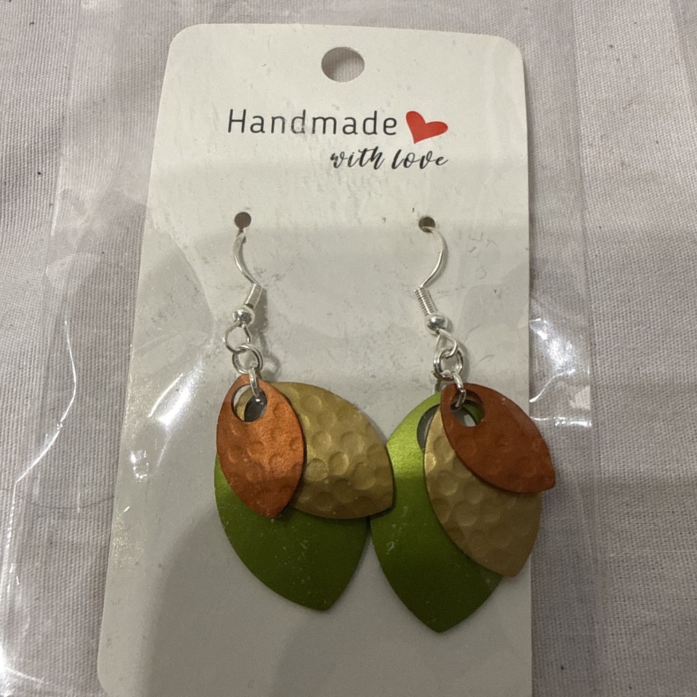 Handcrafted Dangle Earrings 3 Pairs