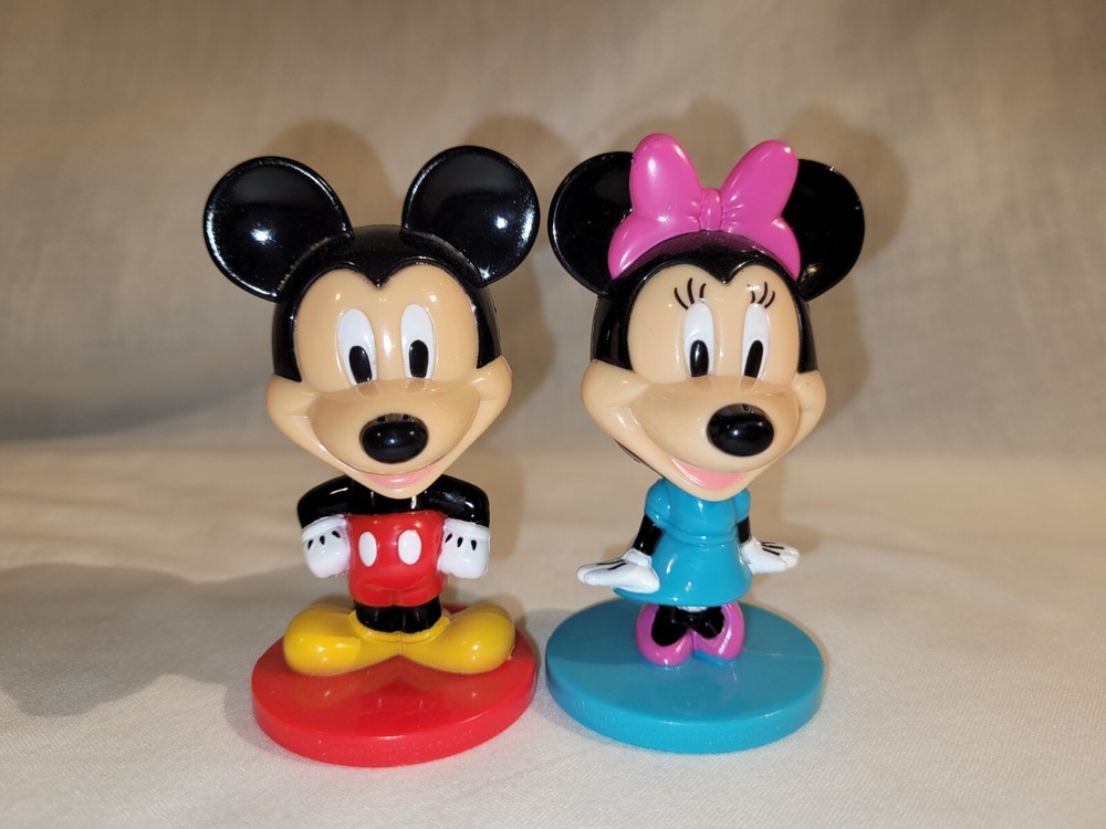 4 Kellogg, Disney "Mickey Mouse" Bobble Heads, 2003
