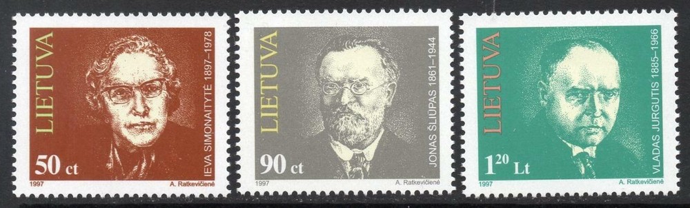 LITHUANIA MNH 1997 Anniversaries
