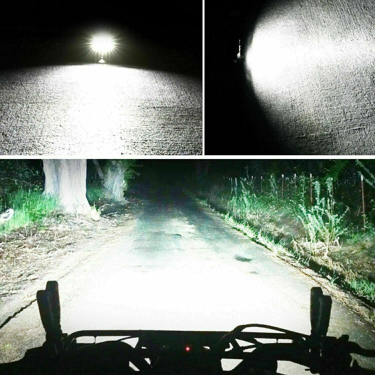 Fit Can-Am Maverick X3 Roof 6D 50" +7" LED Light Bar+4" Dual Color Pods Wire Kit