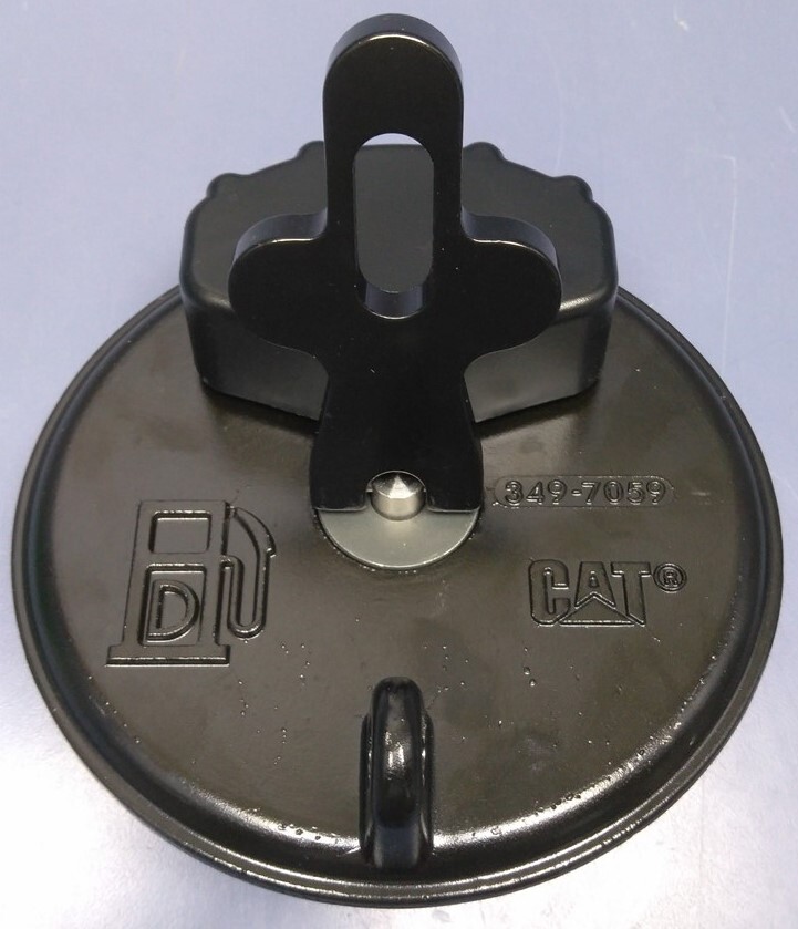 Genuine OEM Caterpillar CAT 349-7059 3497059 Fuel Tank Cap Black NEW