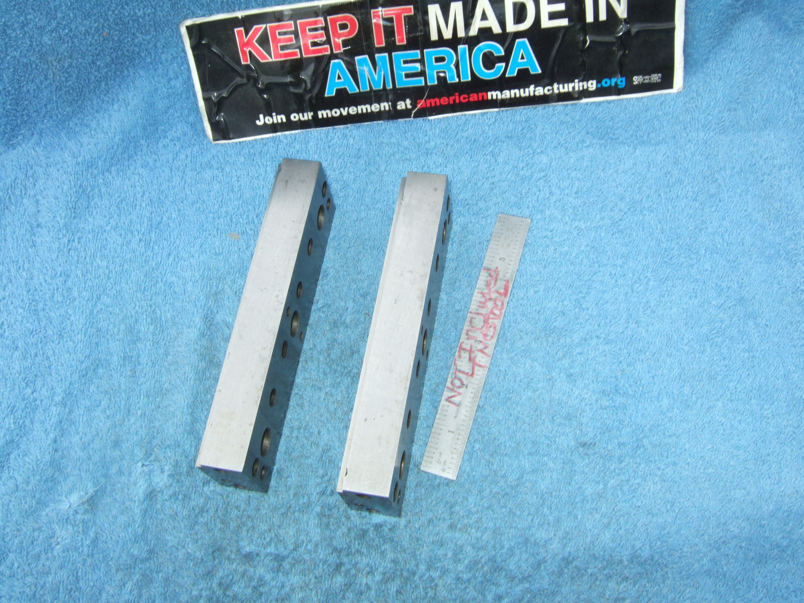 PARALLELS STEP (2) BLOCKS TAPPED MACHINIST TOOLMAKER PRECISE SURFACE GRIND MILL