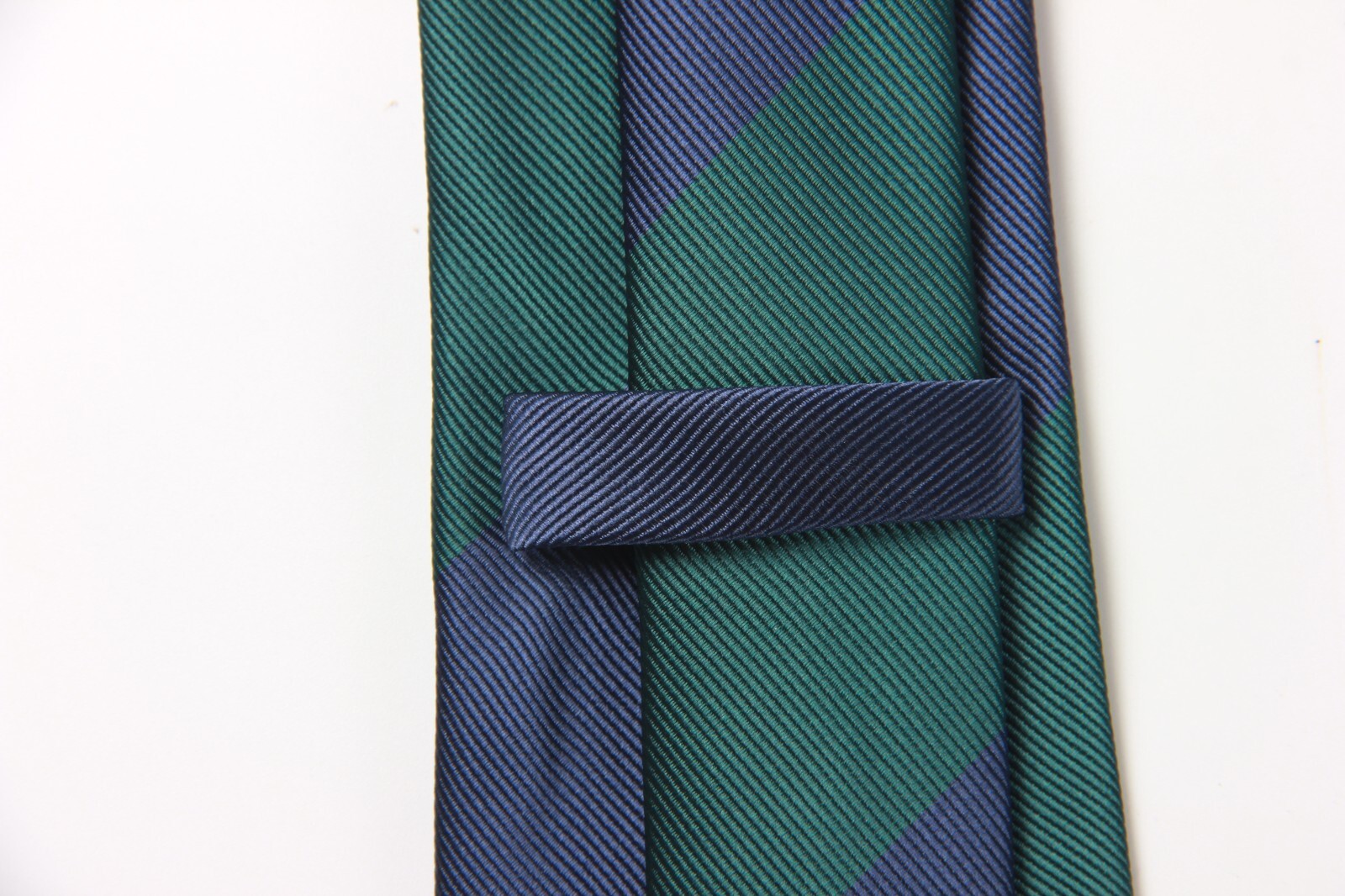 New Classic Striped Green Blue JACQUARD WOVEN 100% Silk Men's Necktie Tie