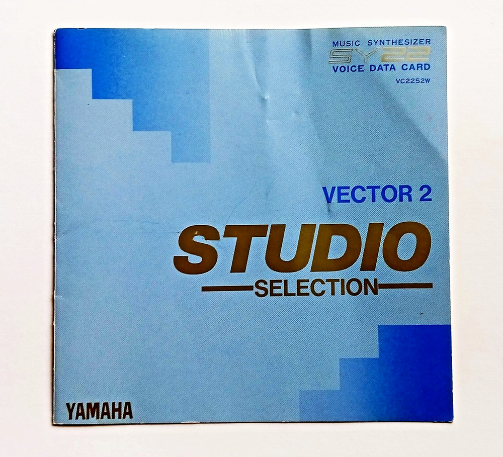 PAPER NOTES / ART INSERT ONLY for YAMAHA ROM Card Vector 2 Studio Selection SY22