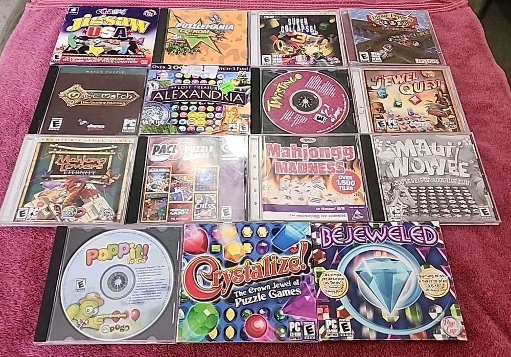 Puzzle And Matching PC Software Lot