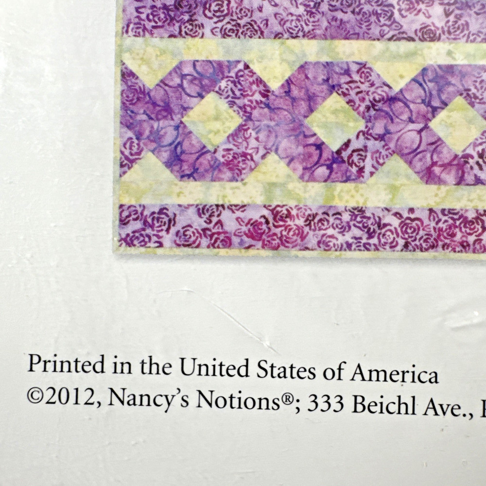 TWISTED TRIANGLES Template Sewing w Nancy Includes Instructions for Runners