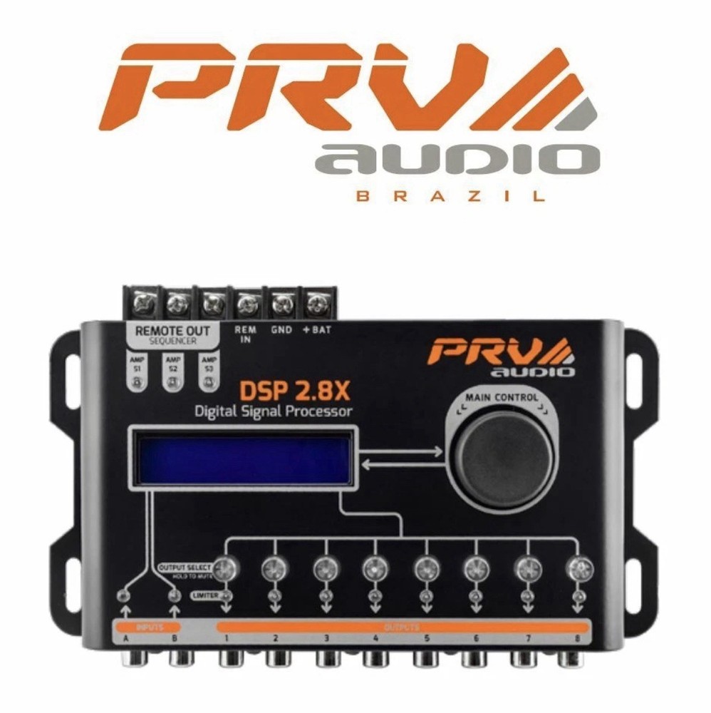 PRV Audio DSP 2.8X Crossover & EQ 8 Channel Full DSP Digital Signal Processor