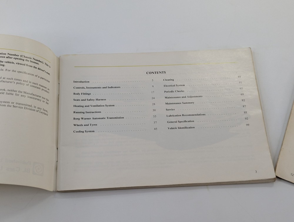 Rover 2600 Handbook & Supplement 1980
