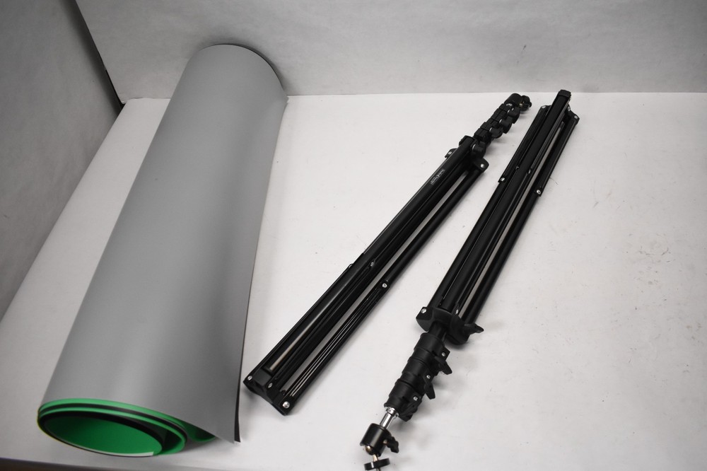 Interfit Studio Essentials Paper Hook & Loop Backdrops w 2 Stands 4 Piece Drops