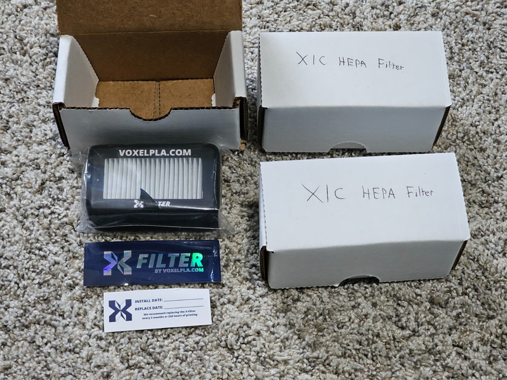 3x VOXELPLA Bambu Lab X-Filter (HEPA 13 & Carbon Combo Filter)