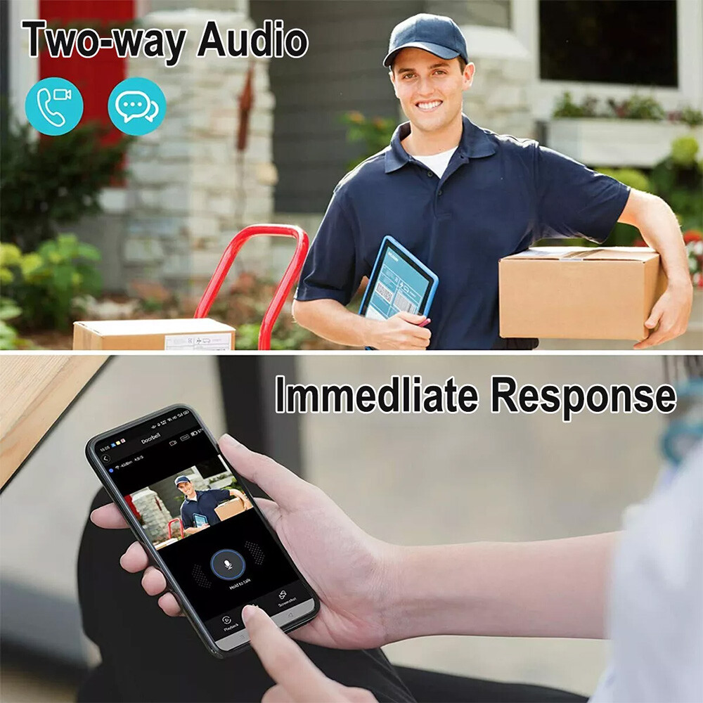 Smart WiFi Wireless Video Doorbell Security Streaming Camera Door Bell Intercom