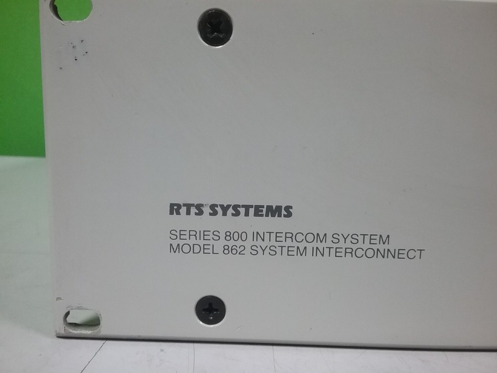 Telex RTS 803 Master Station + RTS 862 Intercom System Interconnect