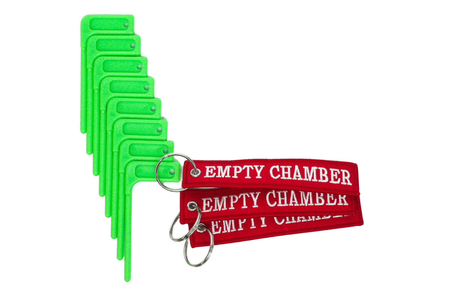 Sylvan Arms Empty Chamber Safety Flags with 3 Key Ring Tags