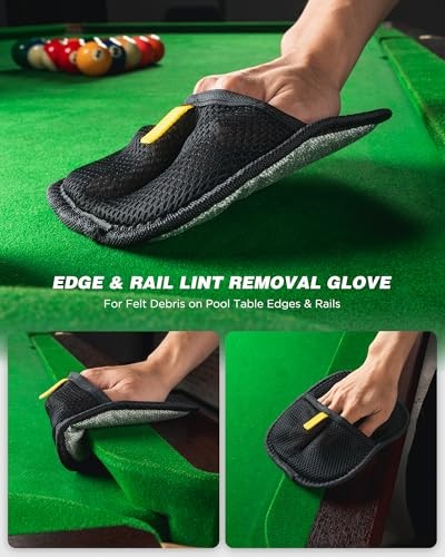 7-in-1 Billiard Table Cleaner Kit - Pool Table Felt Cleaning Accessories with