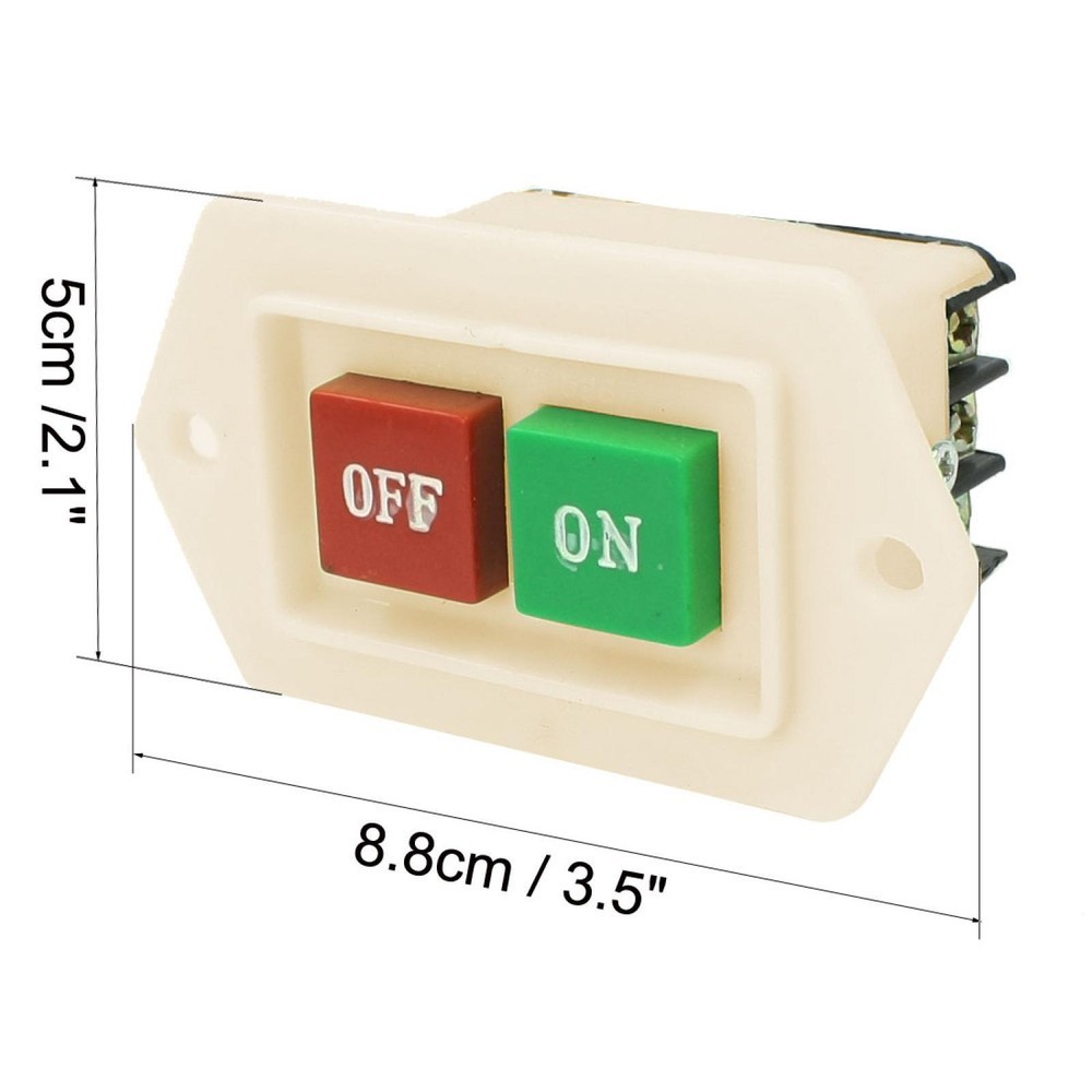 LC3-5 On Off Start Stop Flush Mount Push Button Switch 2KW 380V AC