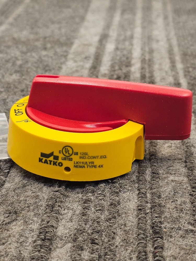 ALTECH CORP LK11ULYR: DOOR INTERLOCK HANDLE REPLACEMENT RED/YELLOW