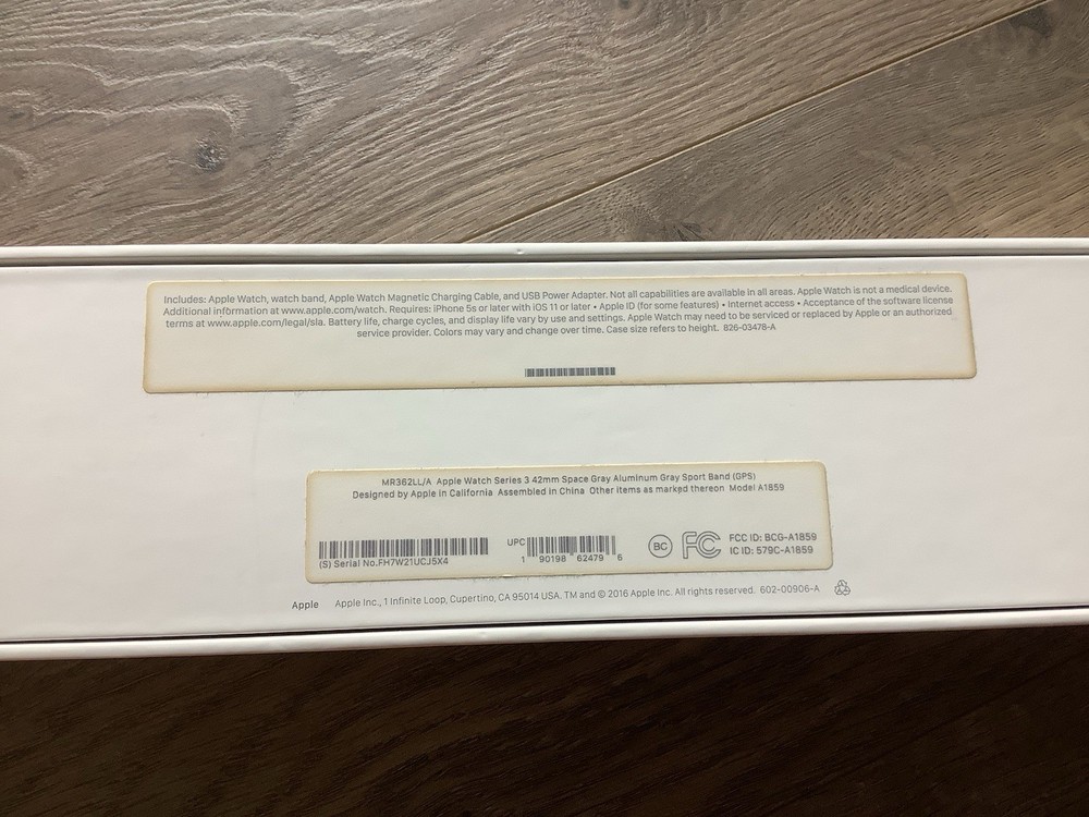 *Box Only* Apple Watch Series 3 Empty Box EUC