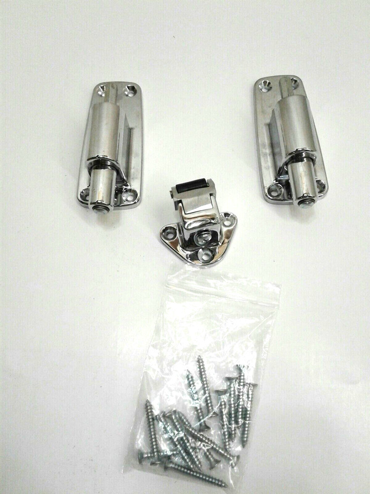 Kason 10059005001 Adjustable Roller Strike Assembly Flush Chrome