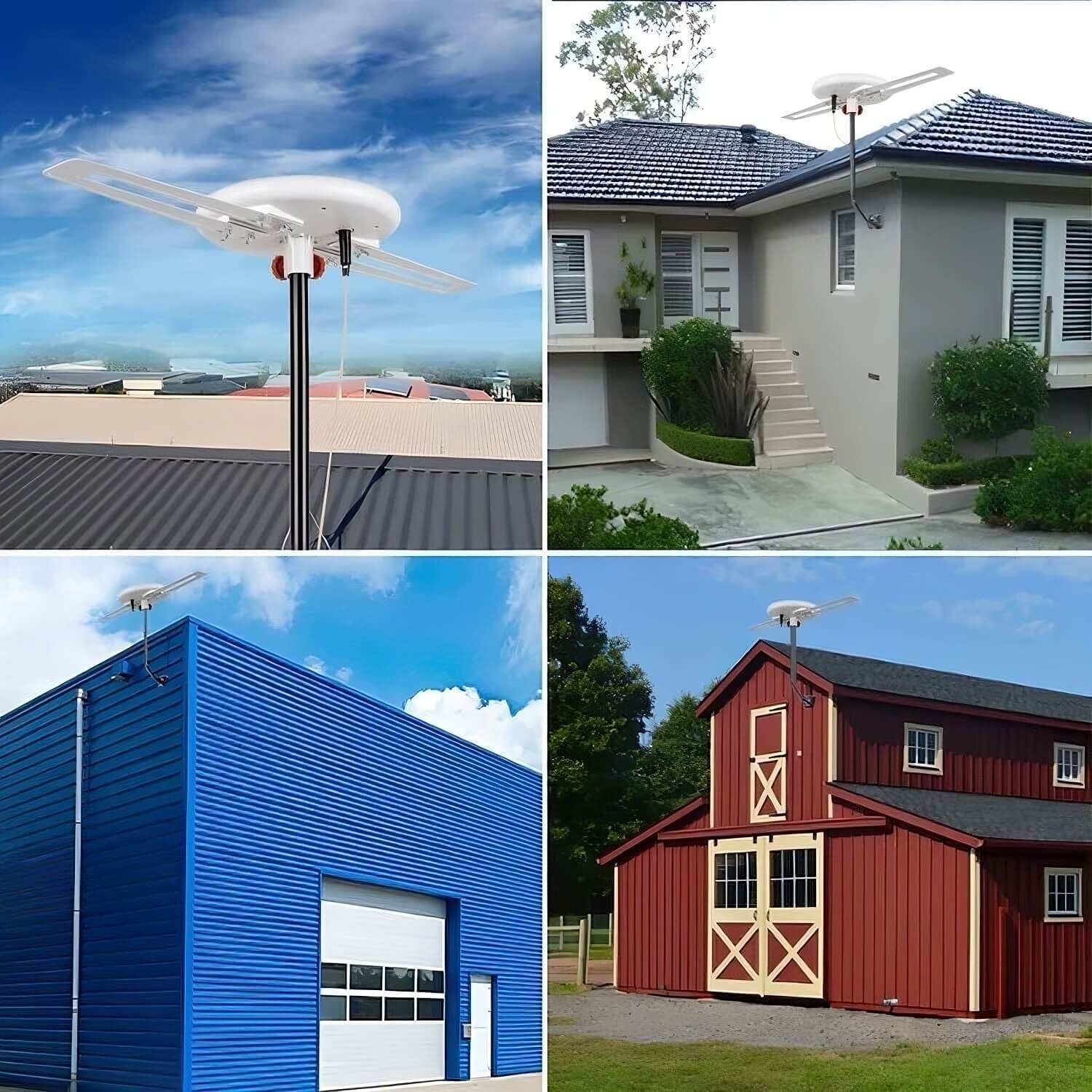 360° Omni HDTV Antenna | 150 Miles | 4K 1080P | Pole for Indoor/Outdoor/RV/Attic