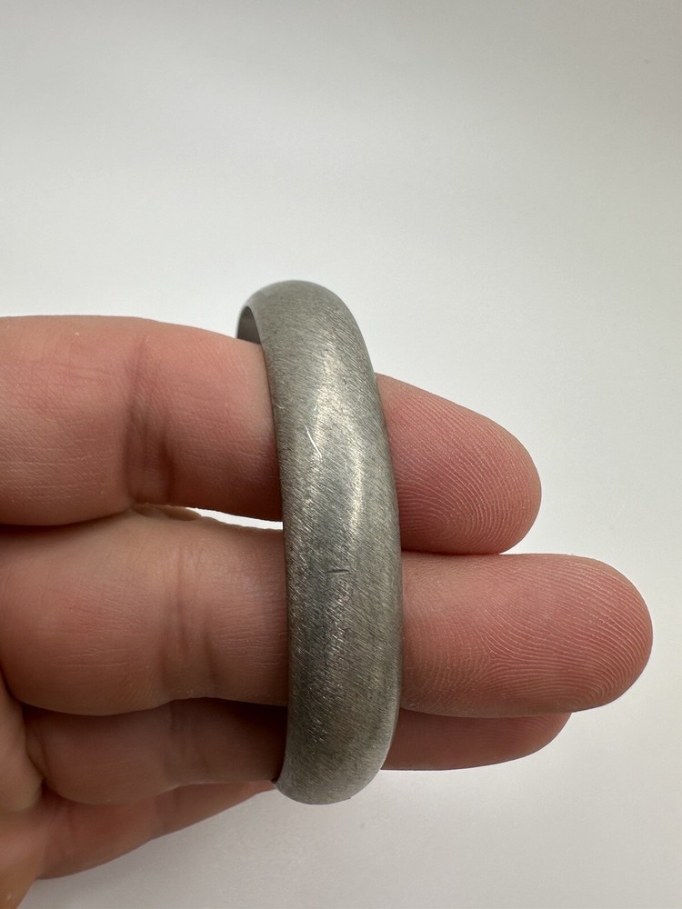 Vintage 1.2 cm Brushed Pewter Cuff Adjustable BrB3