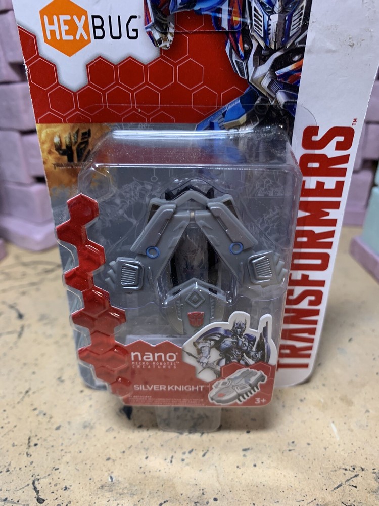 NEW! Hexbug Transformers Hex Bug Nano SILVER KNIGHT Micro Robotic Creature Toy