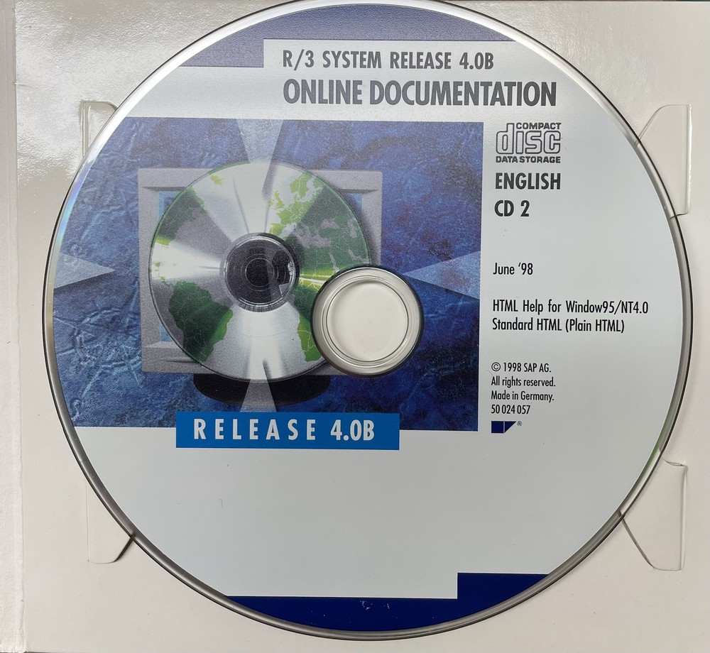 Vintage SAP Software Bundle - R/3 System - AcceleratedSAP