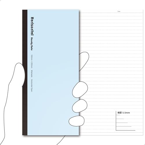 [Carry it like a smartphone] Horizontal notebook that opens flat to a B5 width