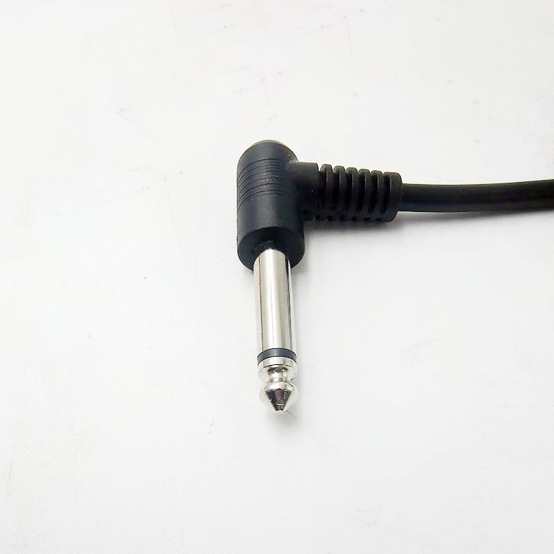 For Guitar Effects, 8 Pack 15cm 1/4" Audio Patch Cables Black