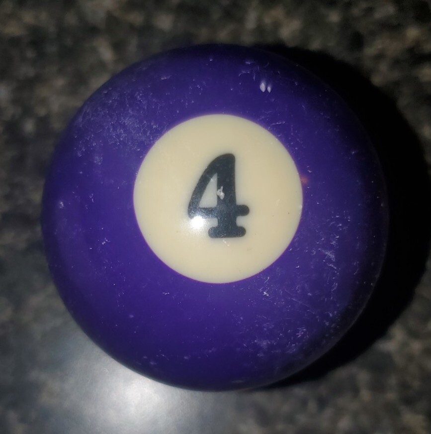 Replacement Regulation Pool Ball 4 Ball Solid Ball Purple Ball