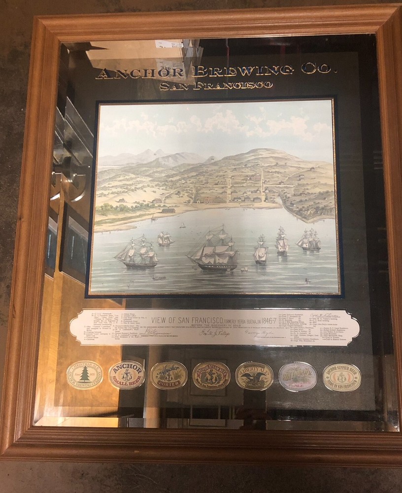 Anchor Brewing Mirror sign- VERY VERY RARE