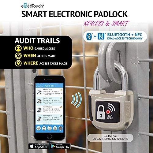 OUTDOOR & COMMERCIAL use Egeetouch Smart Padlock Bluetooth GT2000 NEW