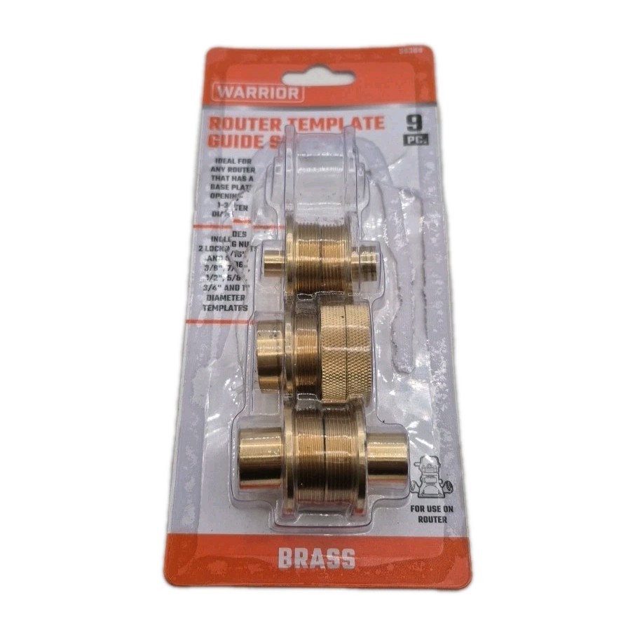 BRAND NEW HIGH QUALITY Brass Router Template Guide Bushing Set 6-Piece MISSING 2