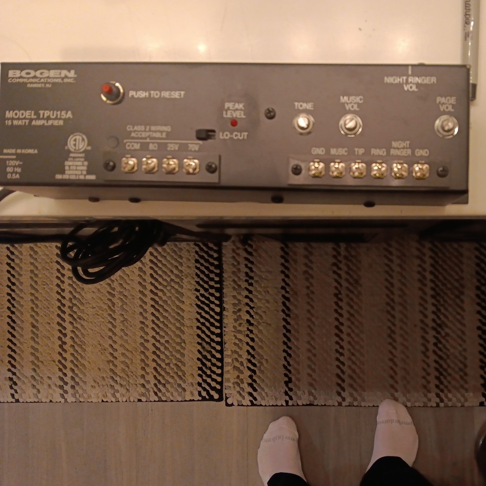 Bogen TPU15A Bogen 15 Watt Amplifier