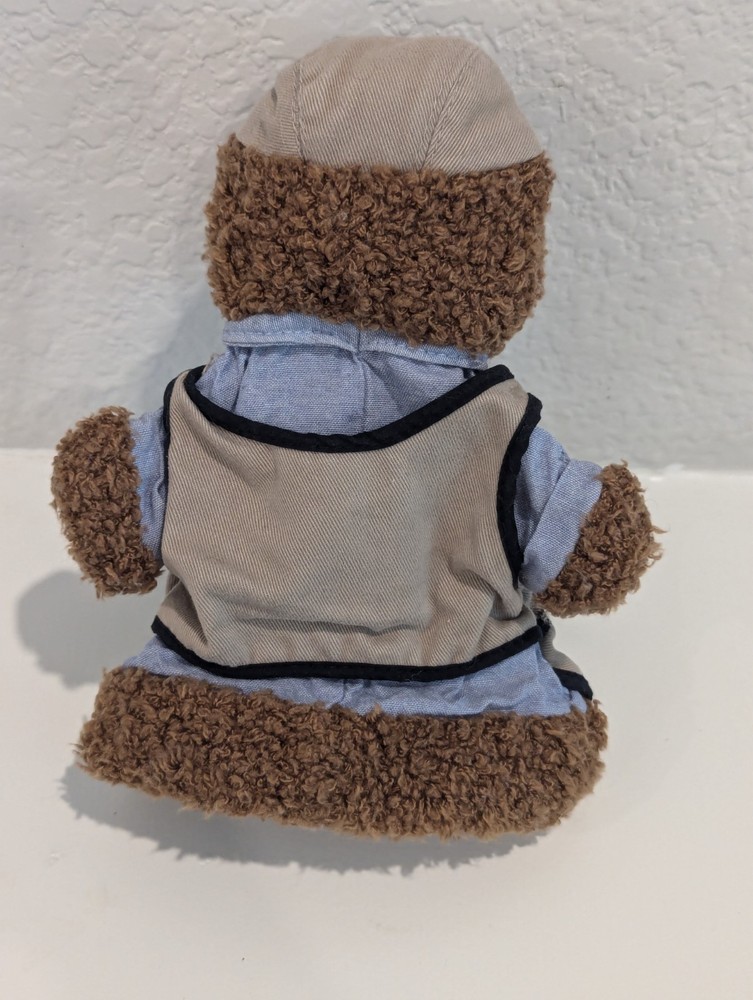Baby Gap Bear Hand Puppet 8" Construction Carpenter Bear Tools Apron