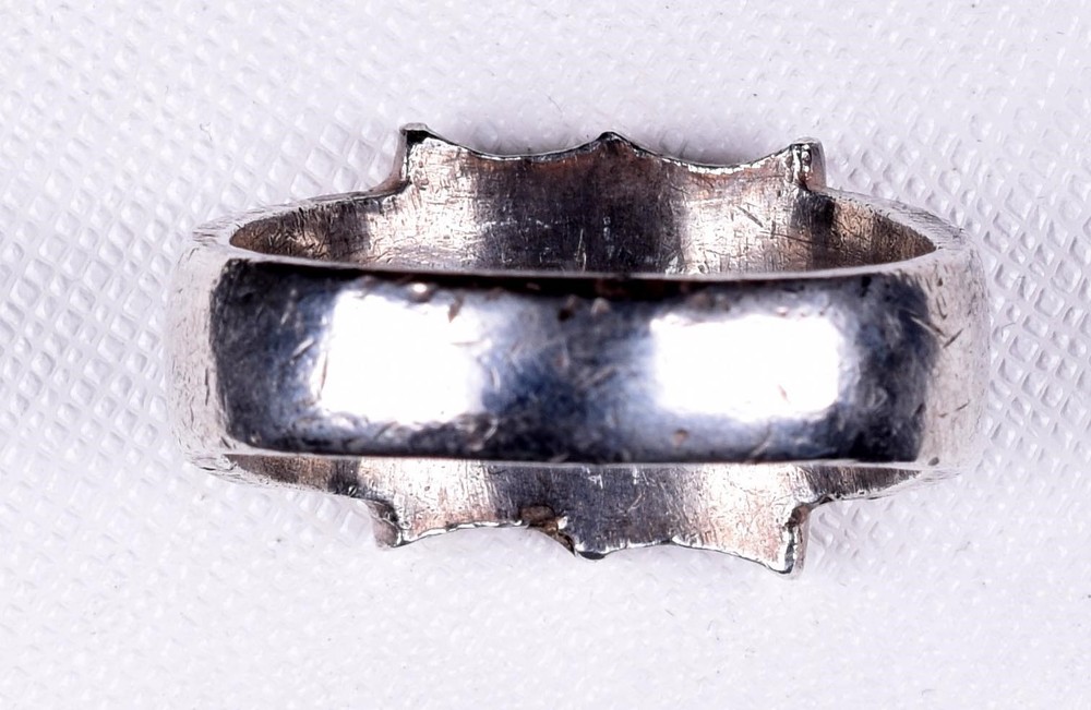 1944 WW2 India China Burma Campaign Ring Enameled Sz 10.5