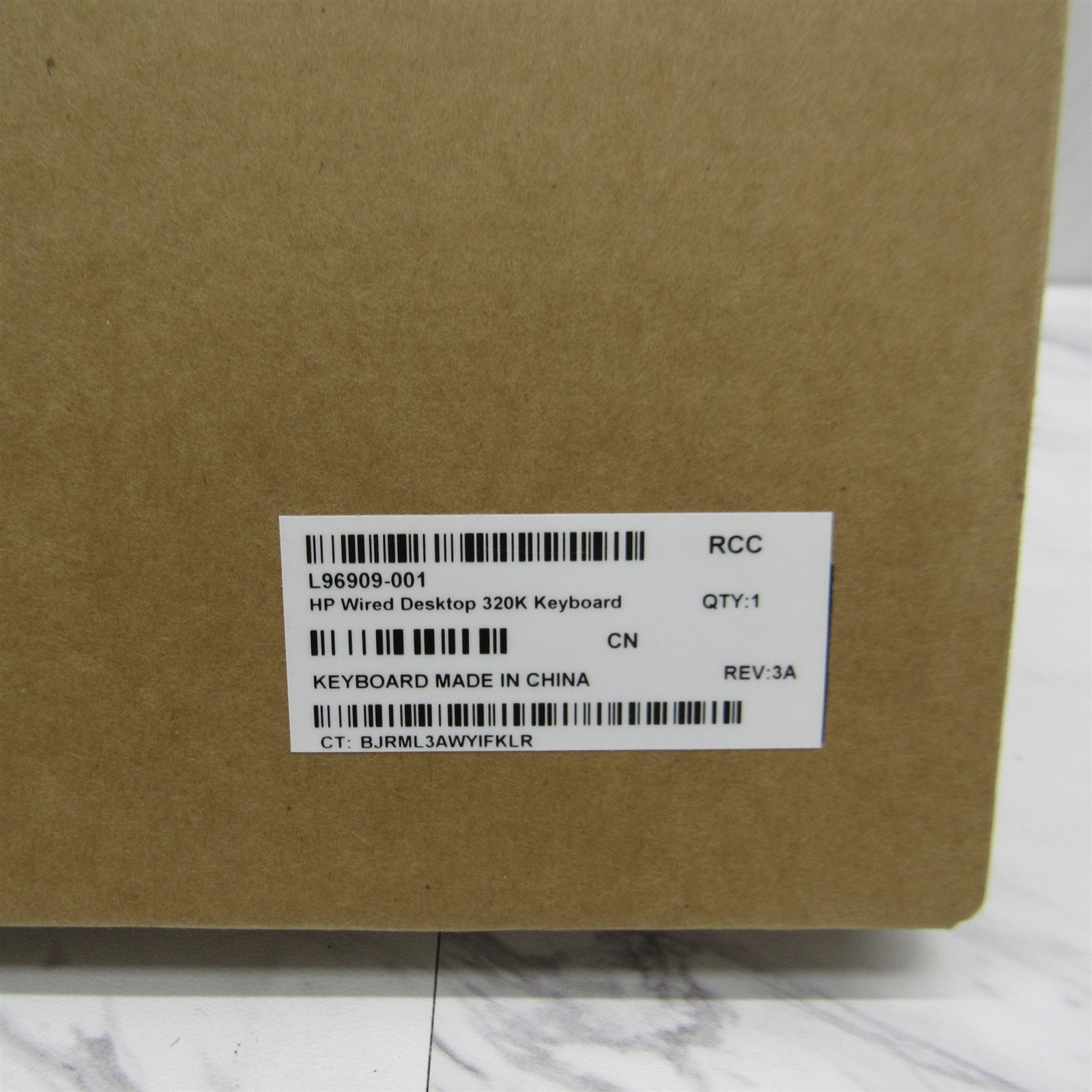 10 LOT - NEW Genuine HP Wired Desktop 320K L96909-001 USB Keyboard QWERTY Slim