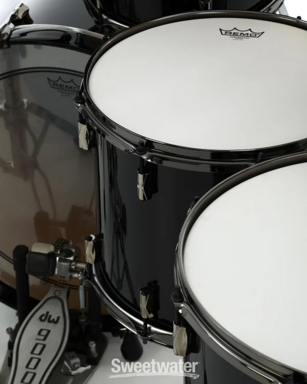 Noble & Cooley CD Maple 5-piece Shell Pack - Black High Gloss with Black Nickel