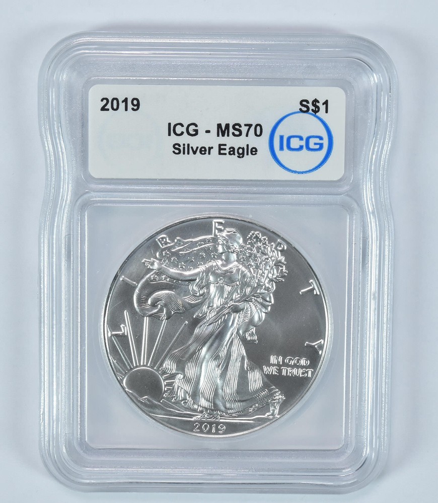 2019 American Silver Eagle MS70 ICG