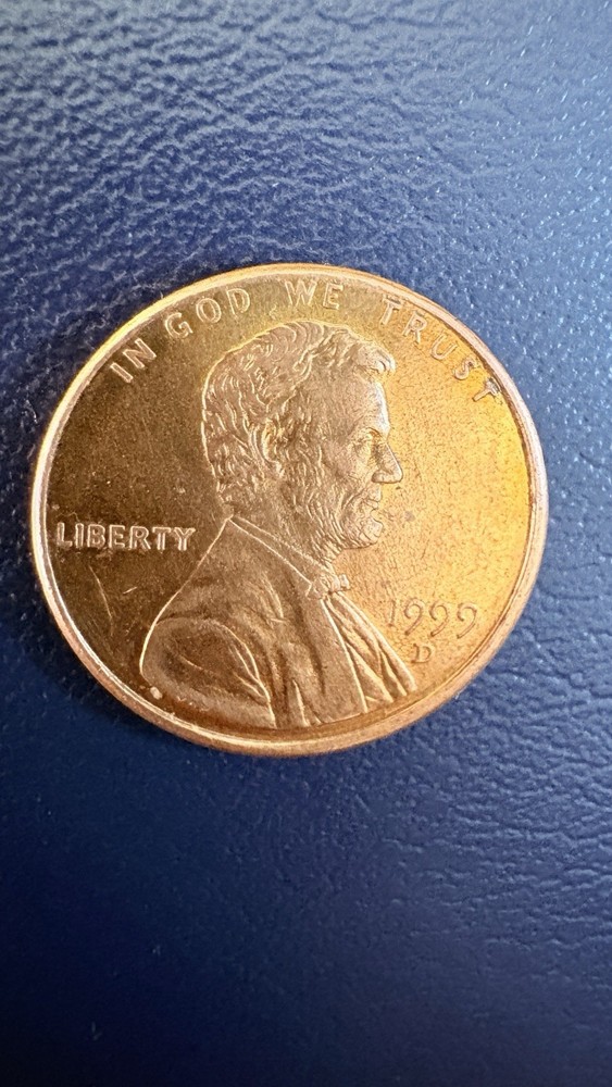 1999-D Lincoln Memorial Small Cent RD Copper Denver Uncirculated