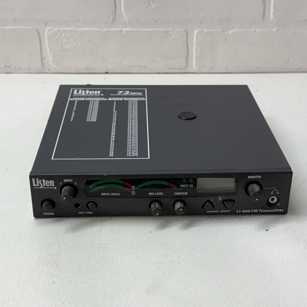 Listen Technologies LT-800-072 Stationary FM Transmitter 72 MHz NO AC ADAPTER