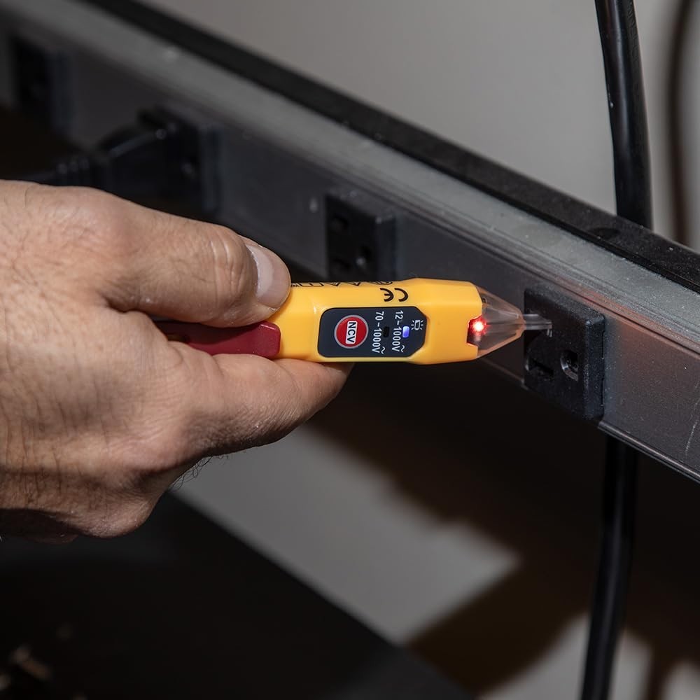 Comprehensive Dual Range Voltage Tester with Receptacle Tester & LED Indicators